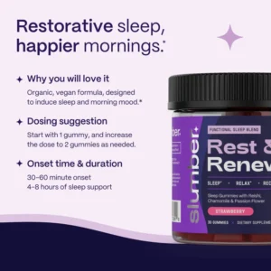 Slumber | Rest & Renew Mushroom Gummies