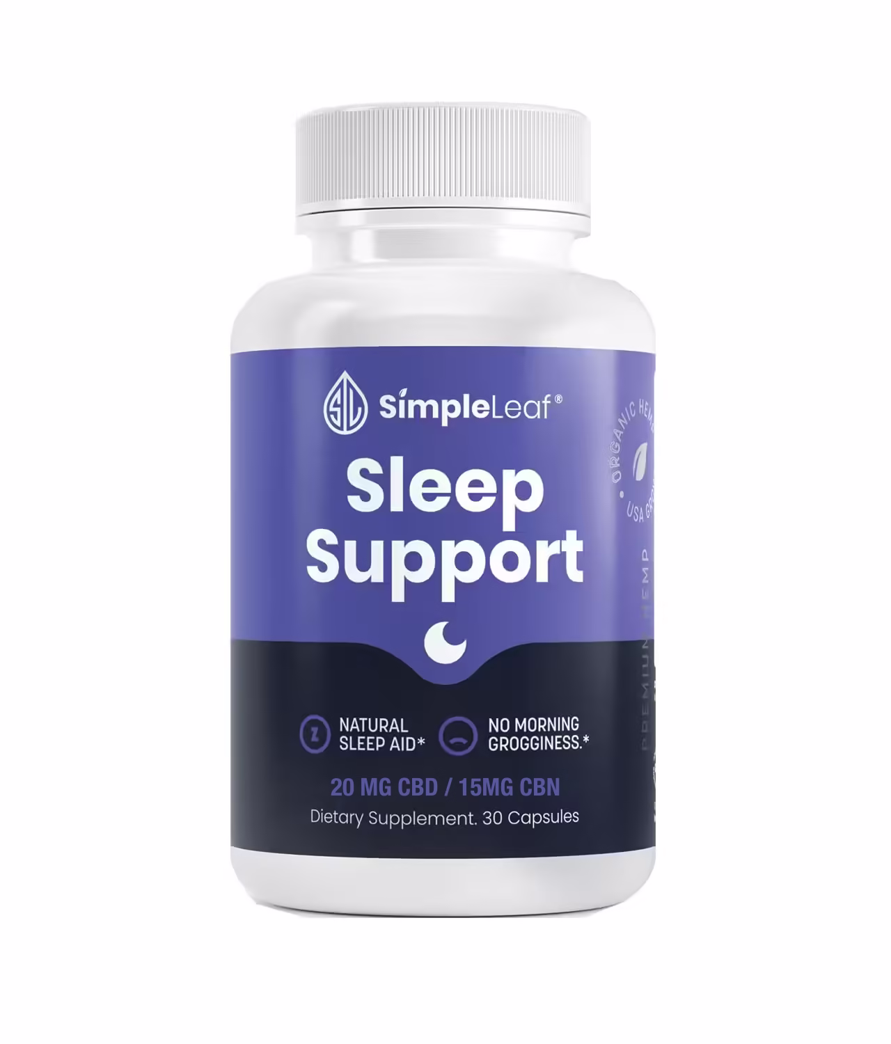 Simple Leaf | CBD + CBN Sleep Support Capsules